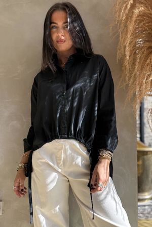 Paloma French Tuck Shirt Black